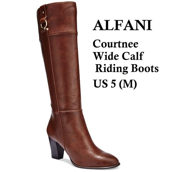 ALFANI Courtnee Riding Boot Wide Calf US 5 - Picture 1 of 9